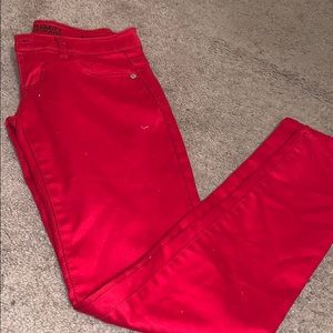 Red jeans